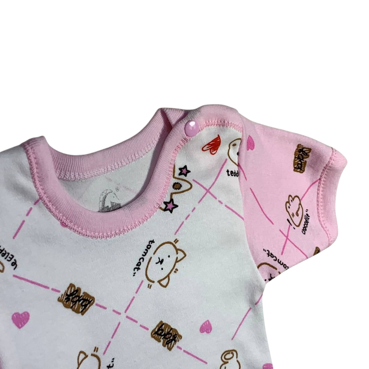 تيشيرت بنصف كم متعدد الألوان 3