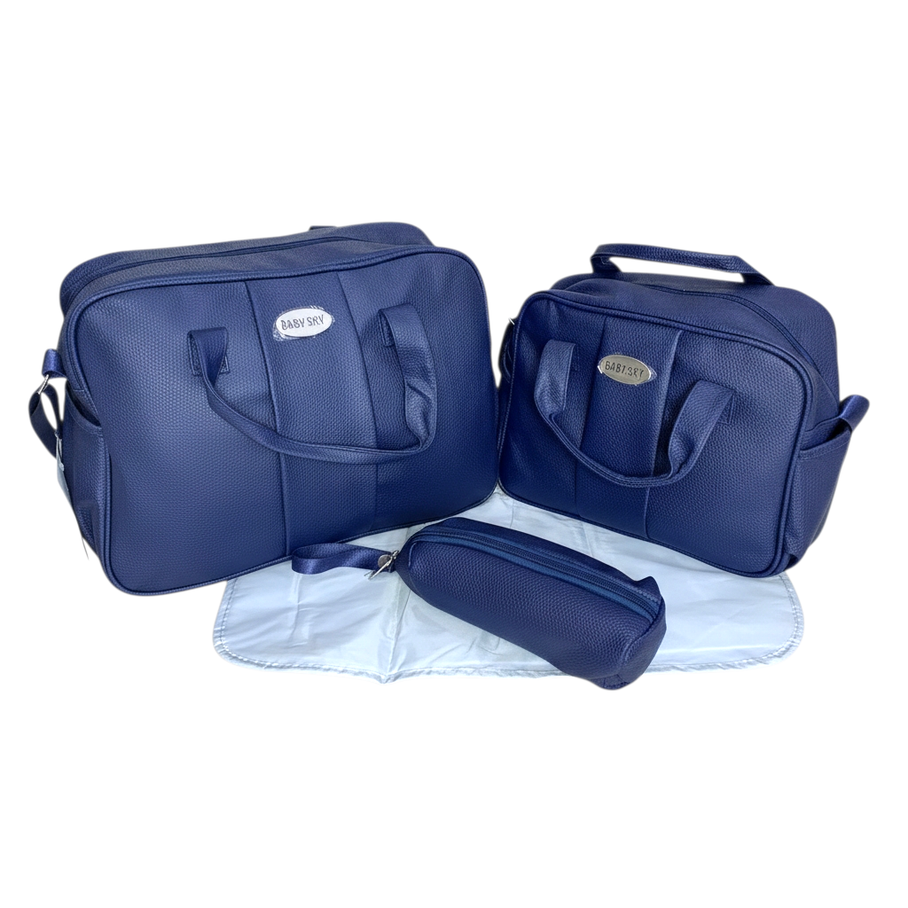 حقيبة 4 قطع جلد