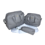 حقيبة 4 قطع جلد